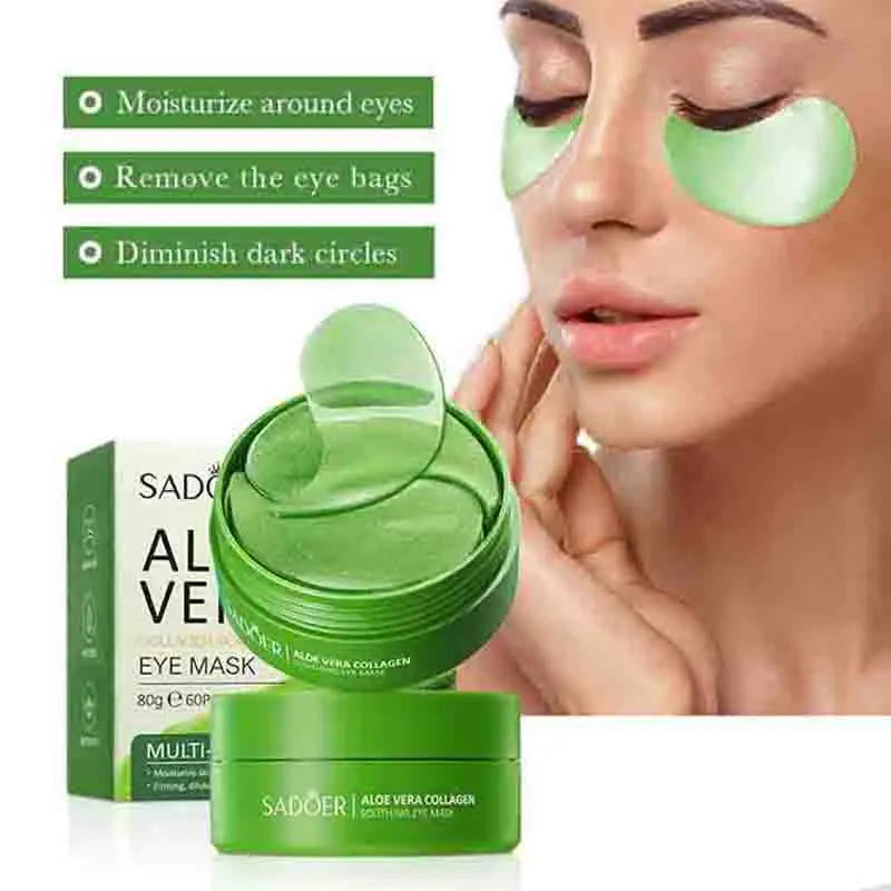 Máscara de Colágeno Aloe Vera para os olhos. 60 peças.